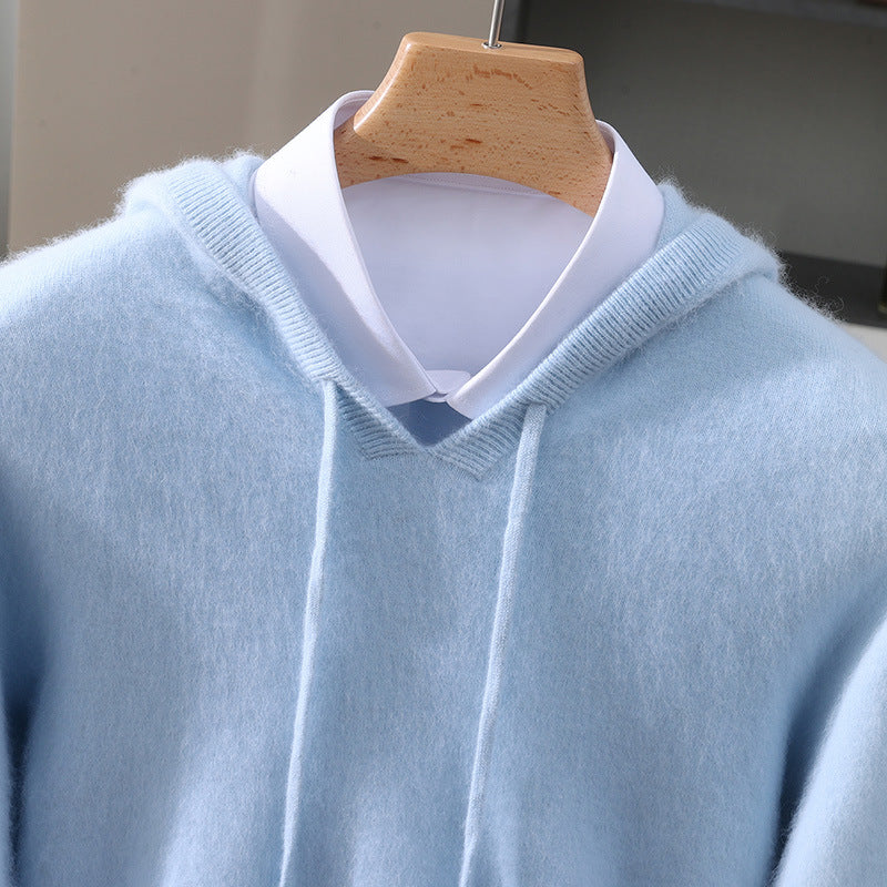 Eleganter Kaschmir-Kapuzenpullover