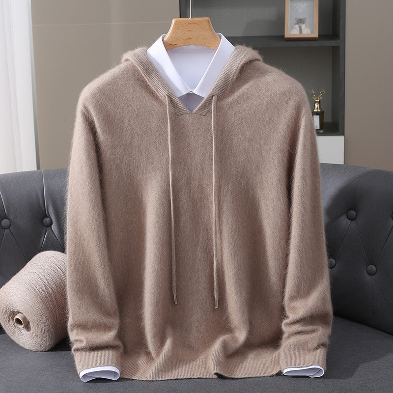 Eleganter Kaschmir-Kapuzenpullover