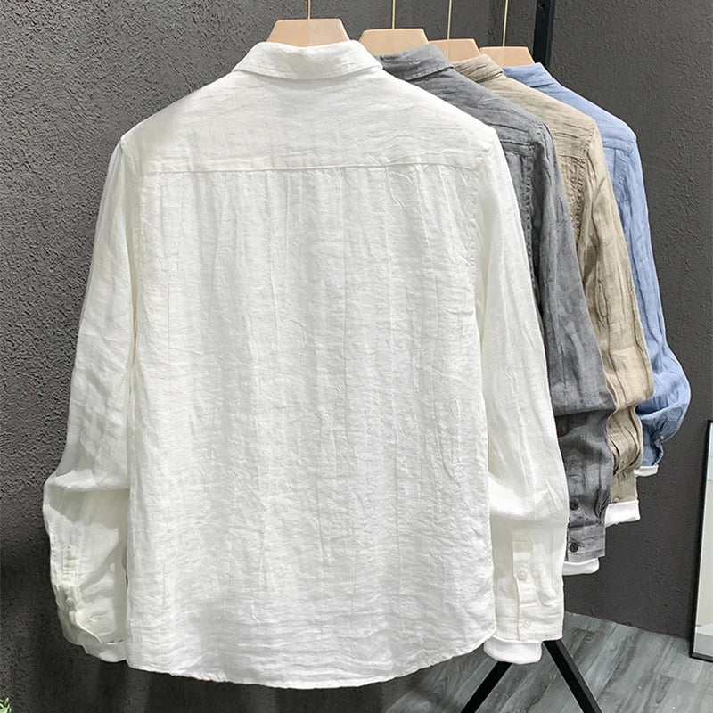 Camisa de linho vintage
