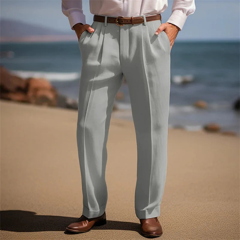 Elegante Leinenhose