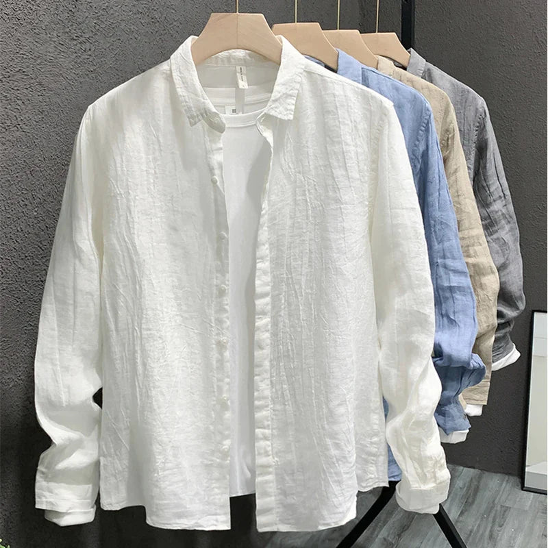 Camisa de linho vintage
