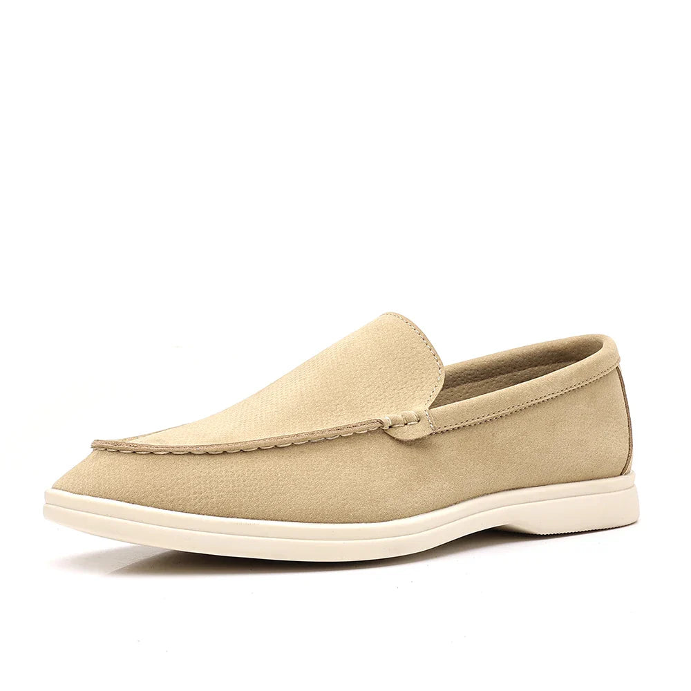 Mocassins casuais de camurça