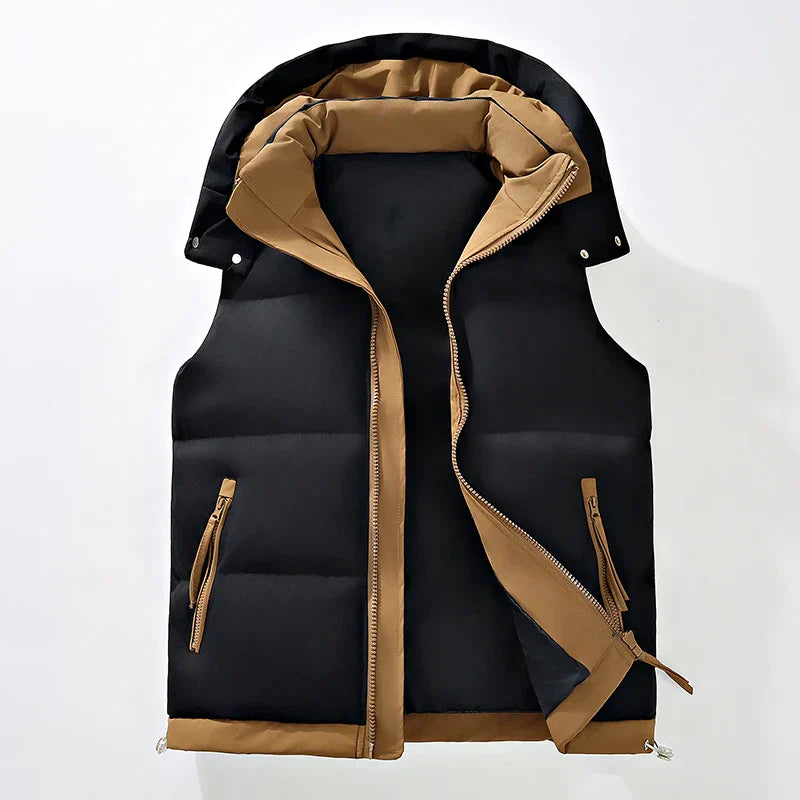 Colete elegante com enchimento