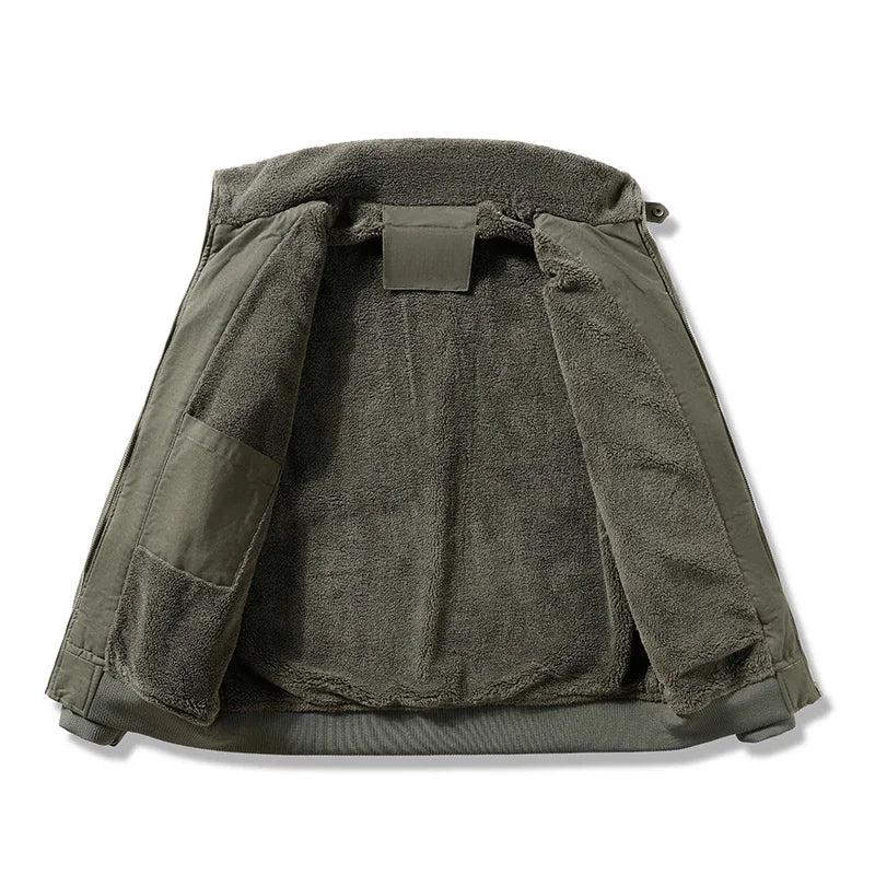 Casaco de algodão com forro polar