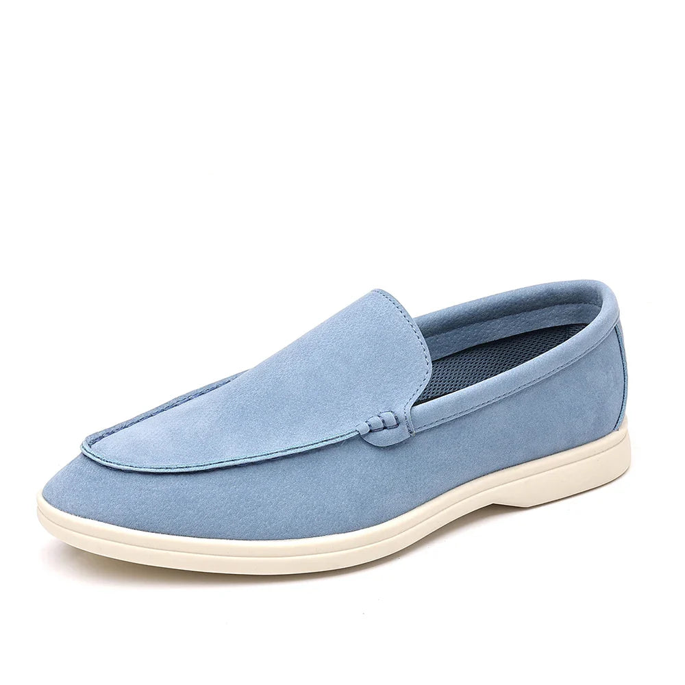 Mocassins casuais de camurça