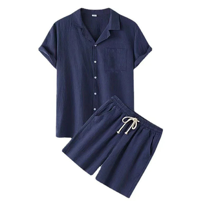 Conjunto de verão elegante em algodão