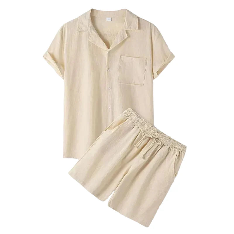 Conjunto de verão elegante em algodão