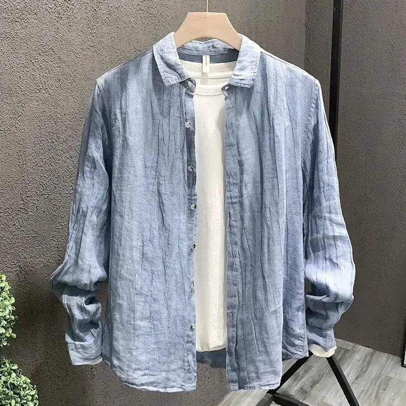 Camisa de linho vintage