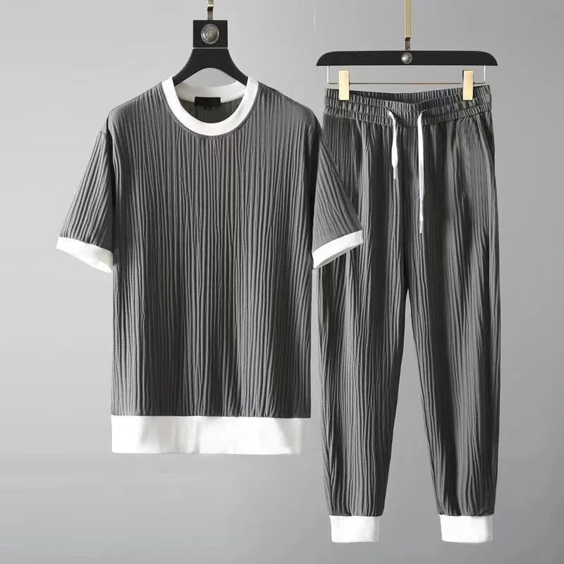 Conjunto elegante e respirável