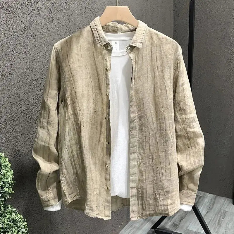 Camisa de linho vintage