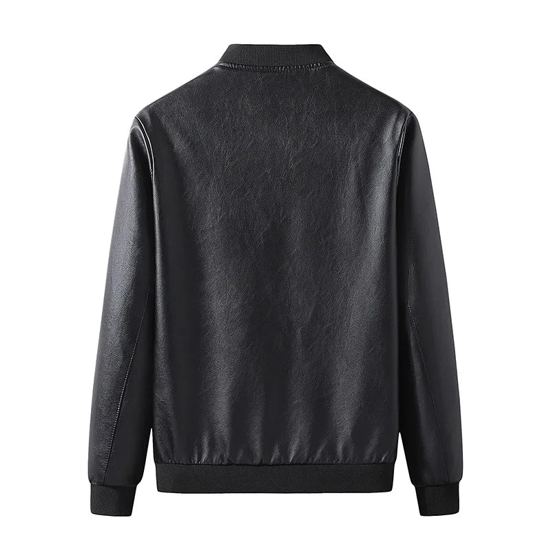 Casaco de cabedal elegante