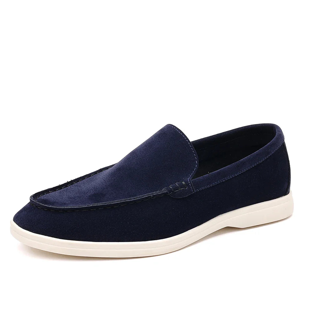 Mocassins casuais de camurça