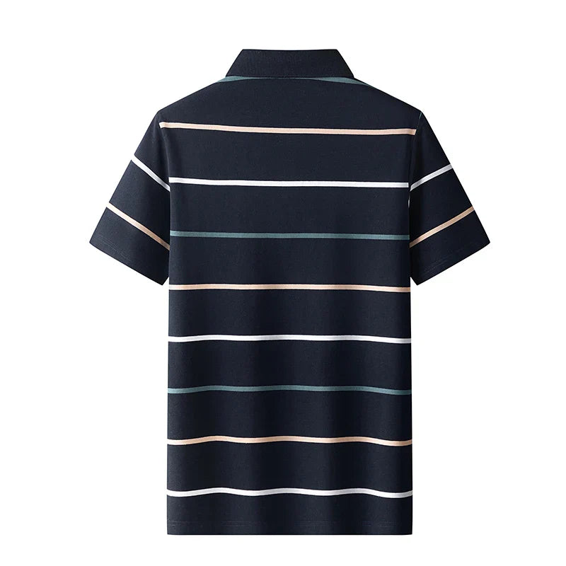 Polohemd mit eleganten Streifen