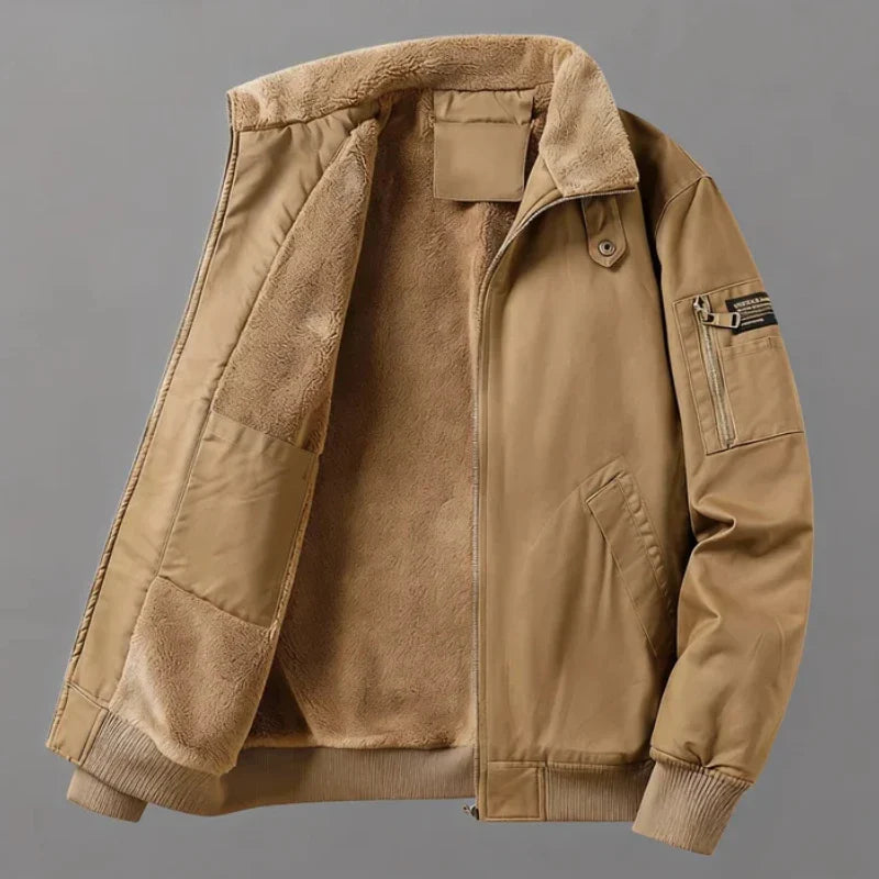 Casaco de algodão com forro polar