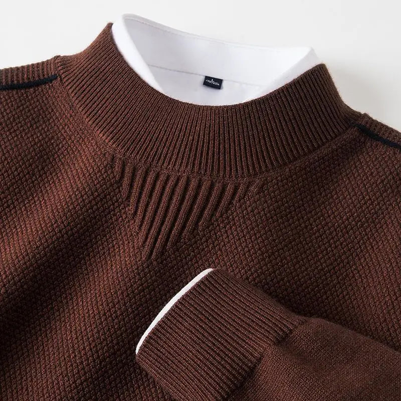 Eleganter Jacquardpullover