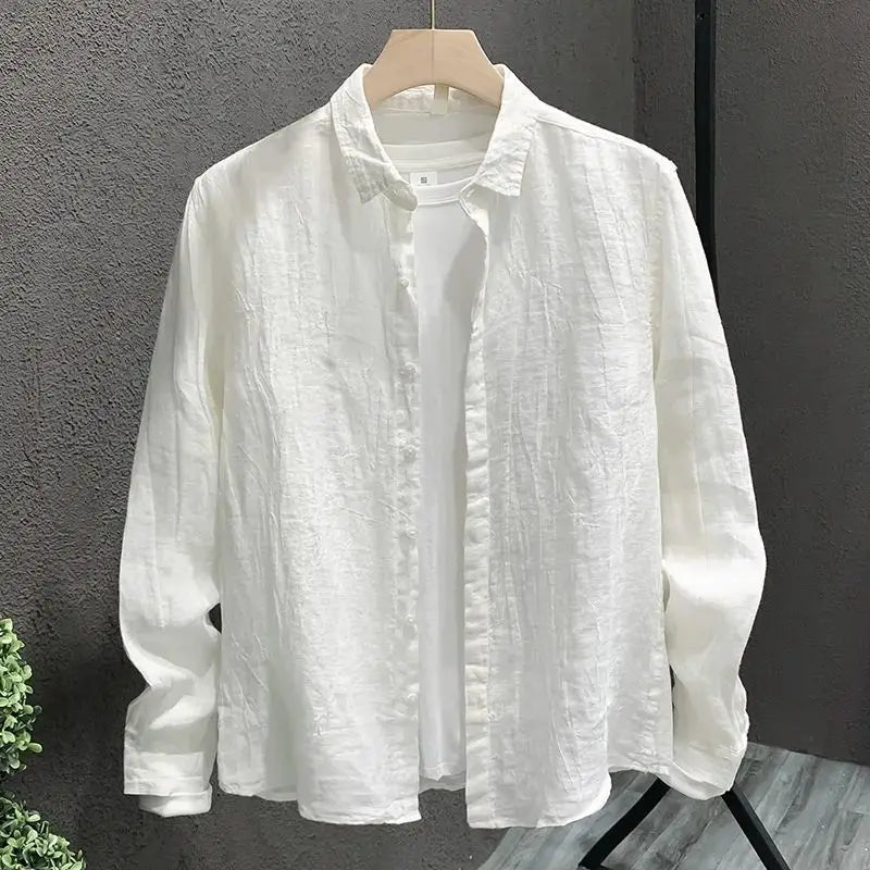 Camisa de linho vintage