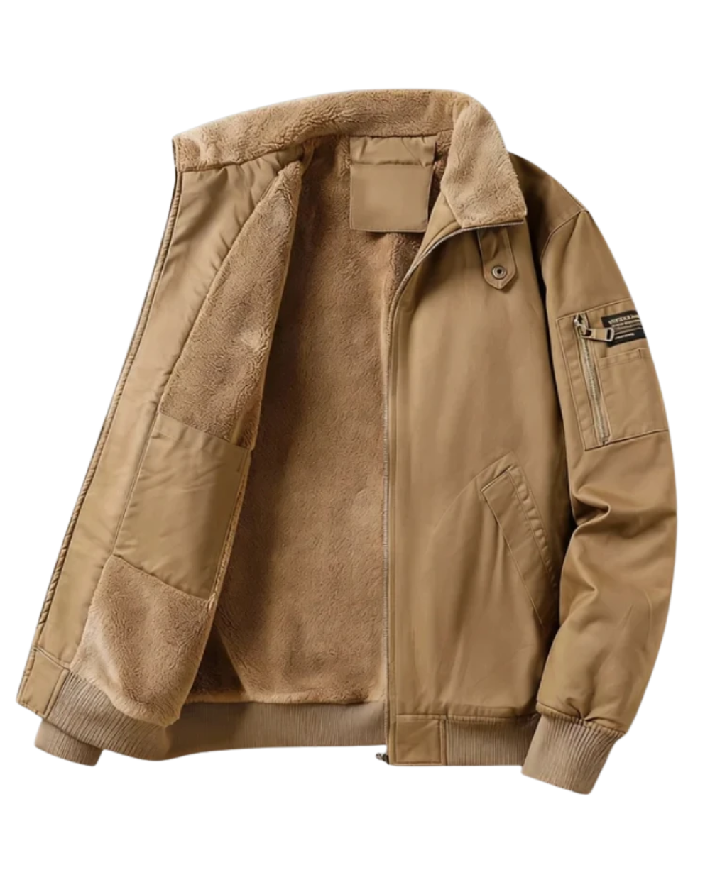 Casaco de algodão com forro polar