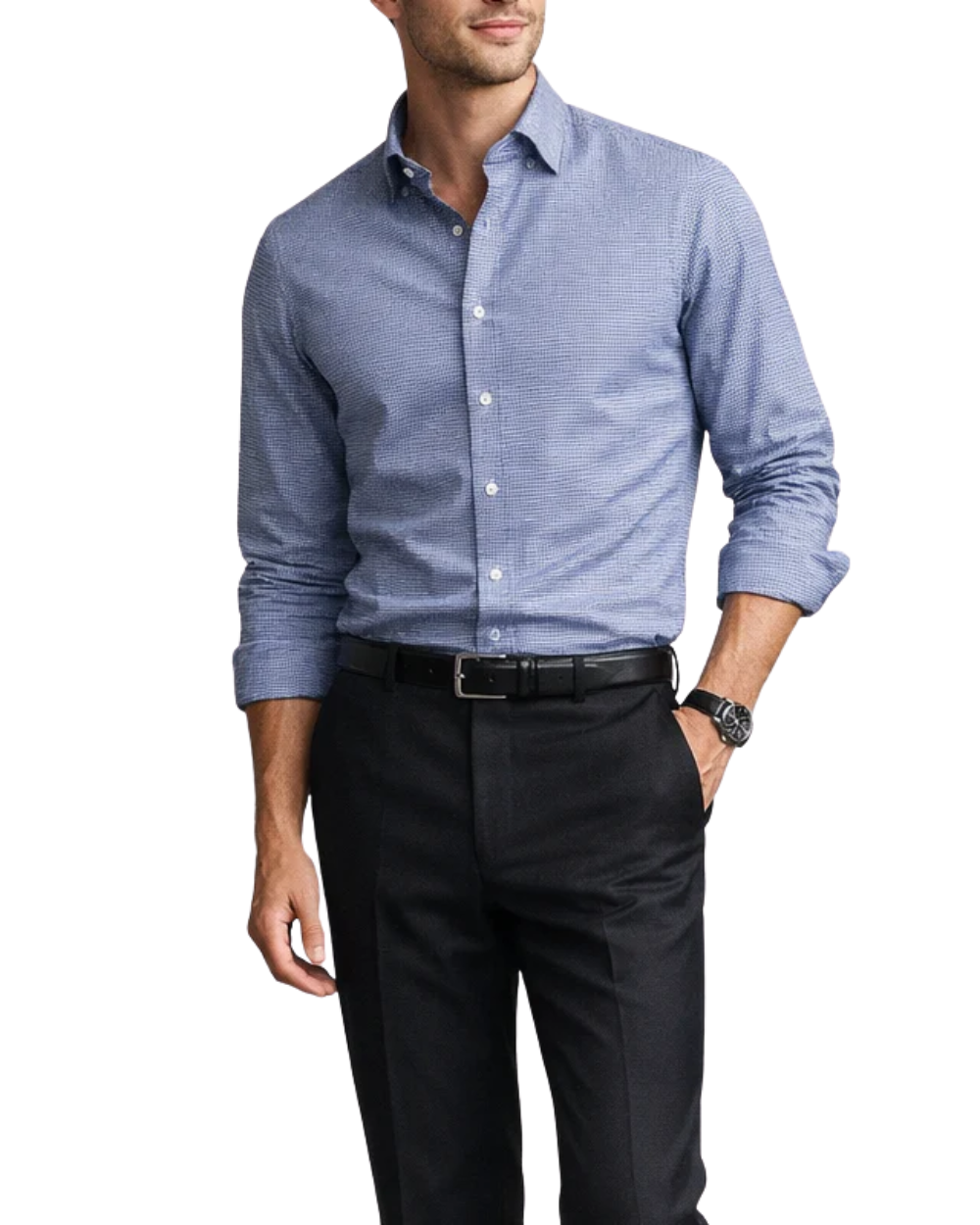 Camisa de algodão elegante