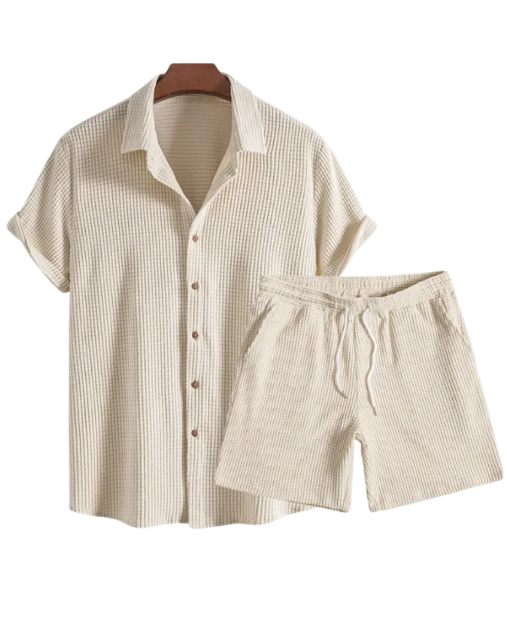 Conjunto de verão elegante em algodão