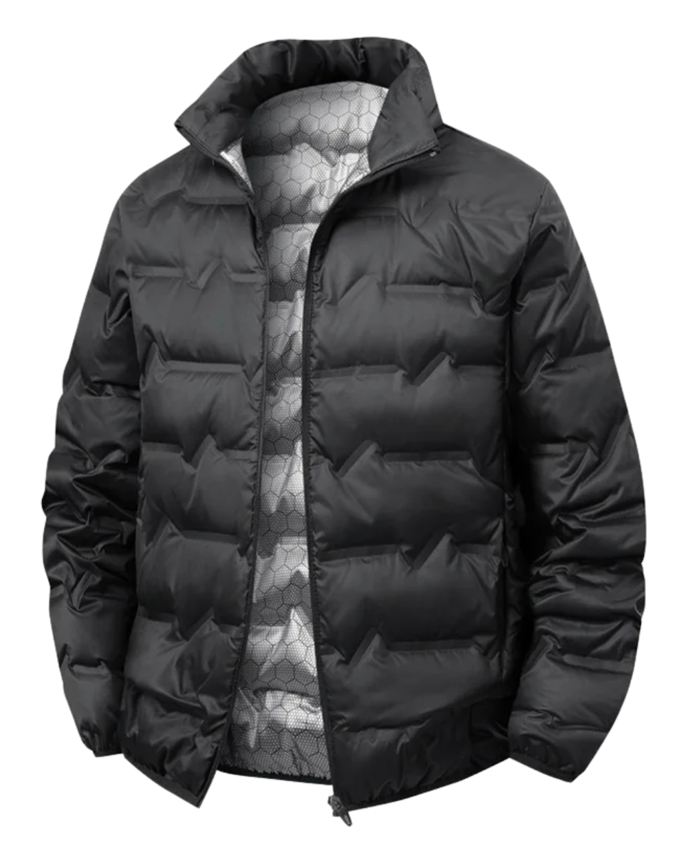 Casaco elegante à prova de vento