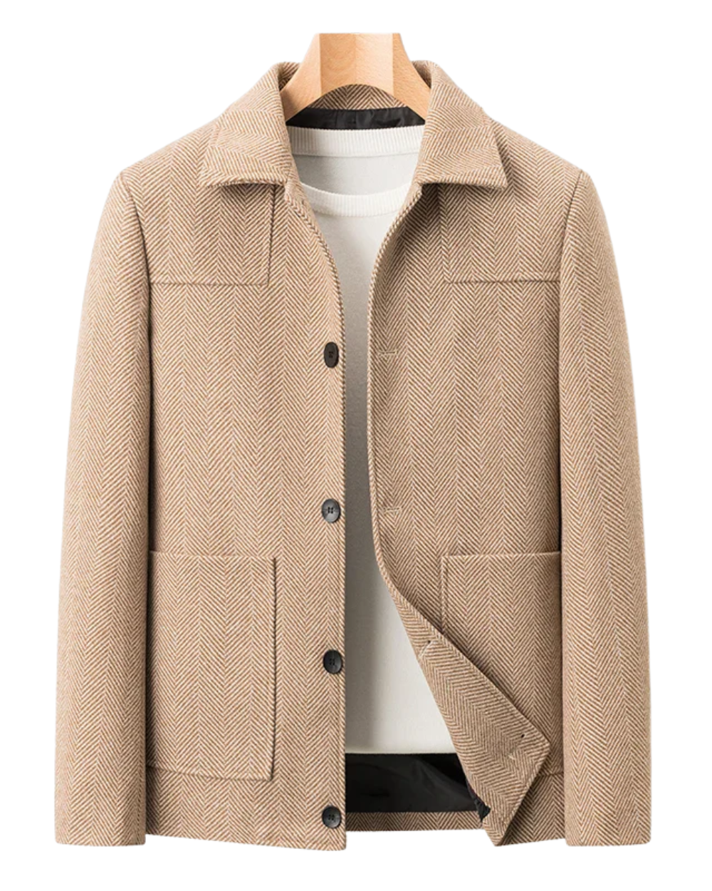 Casaco de lã elegante