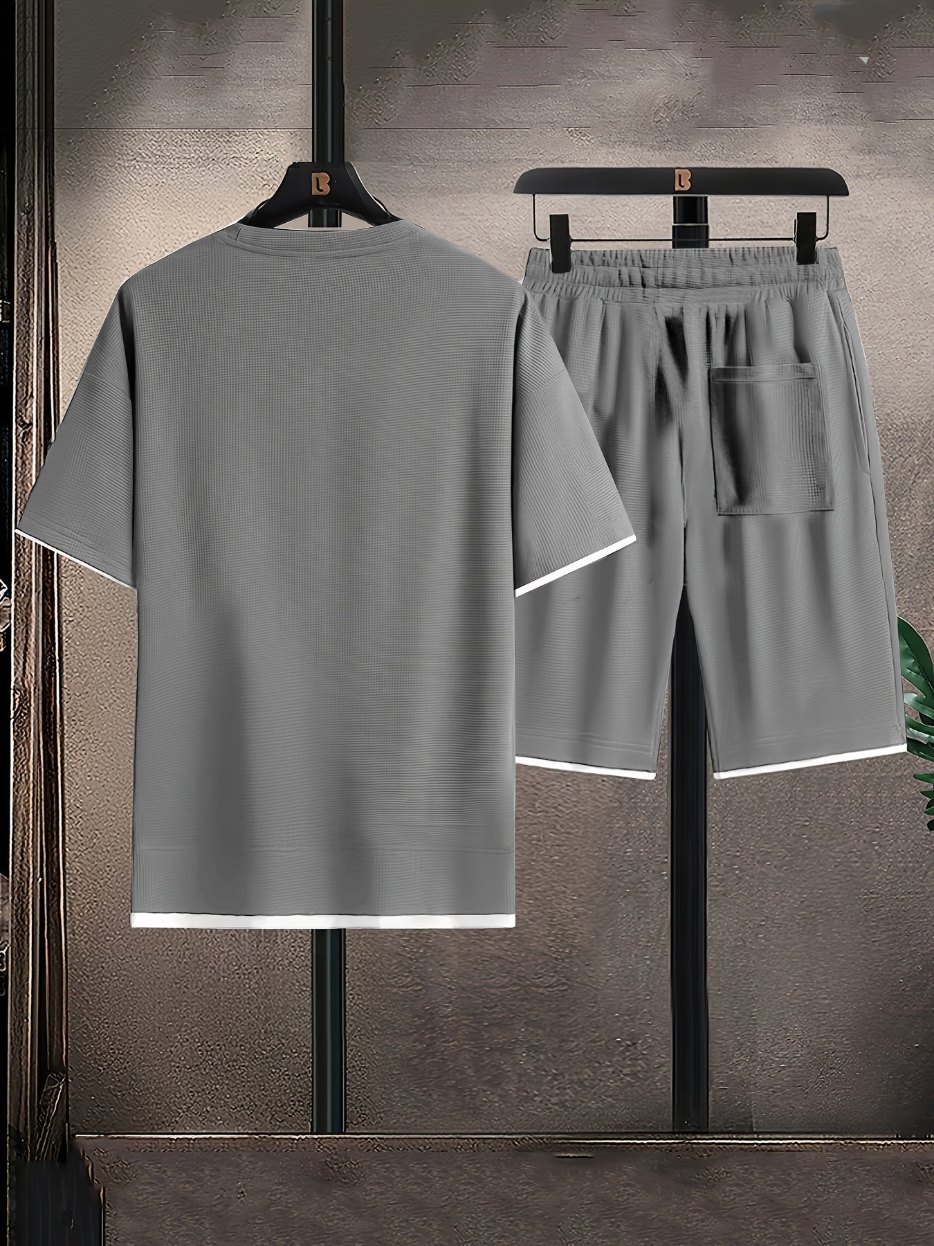 Conjunto de roupa de estar em malha elegante