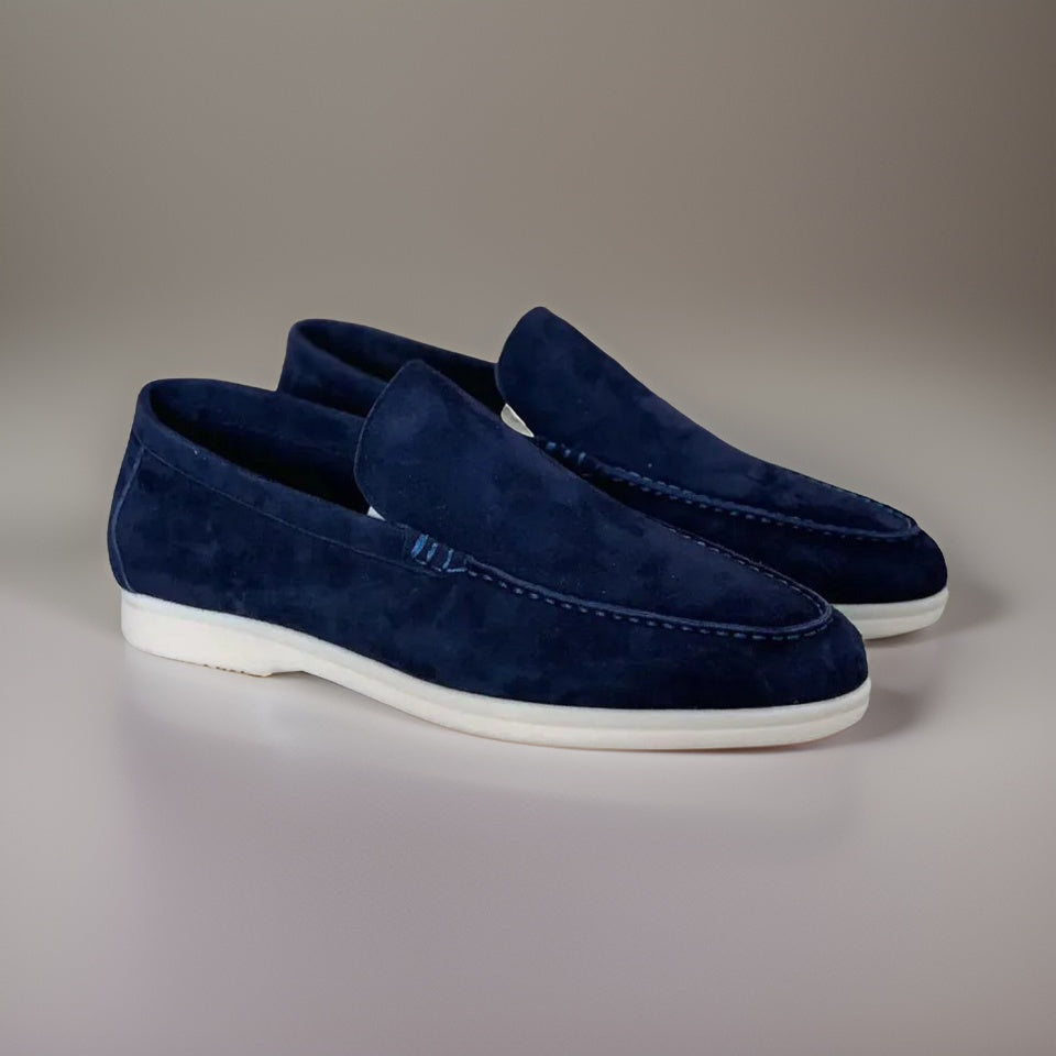 Mocassins casuais de camurça