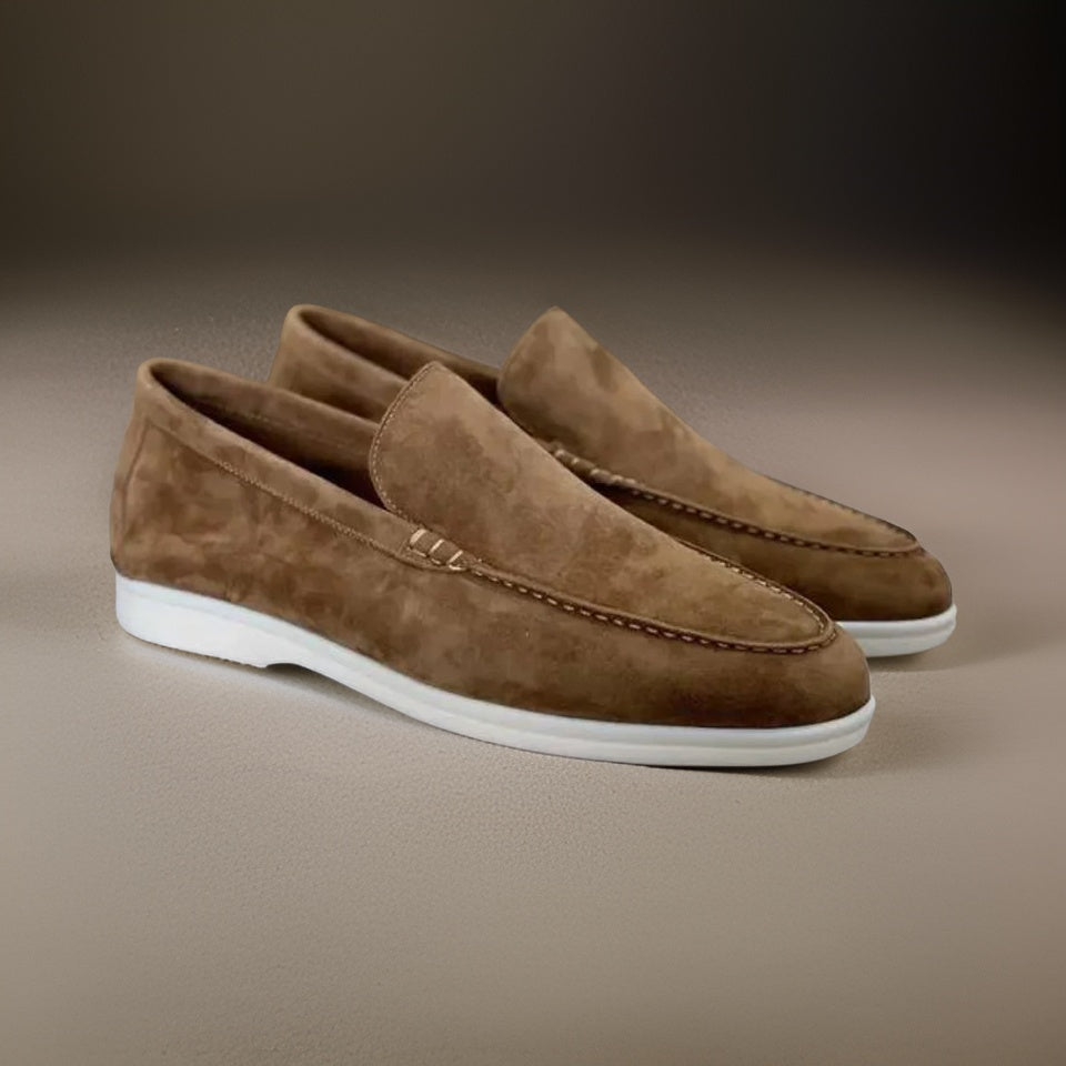 Mocassins casuais de camurça