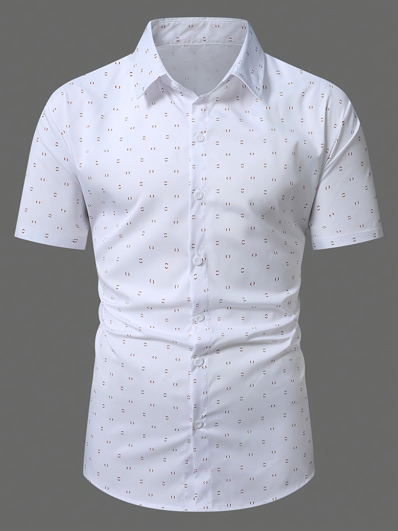 Camisa elegante de manga curta