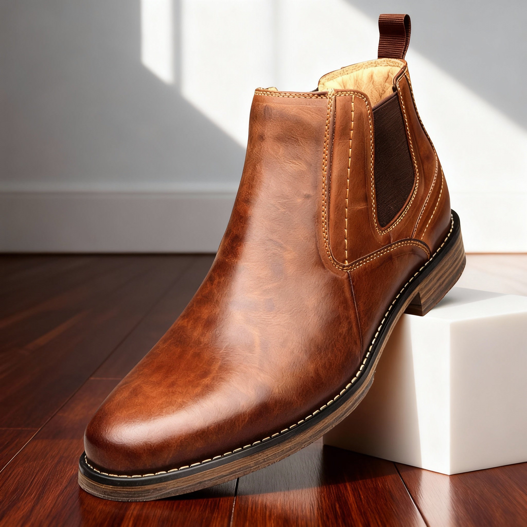 Elegante Lederstiefel