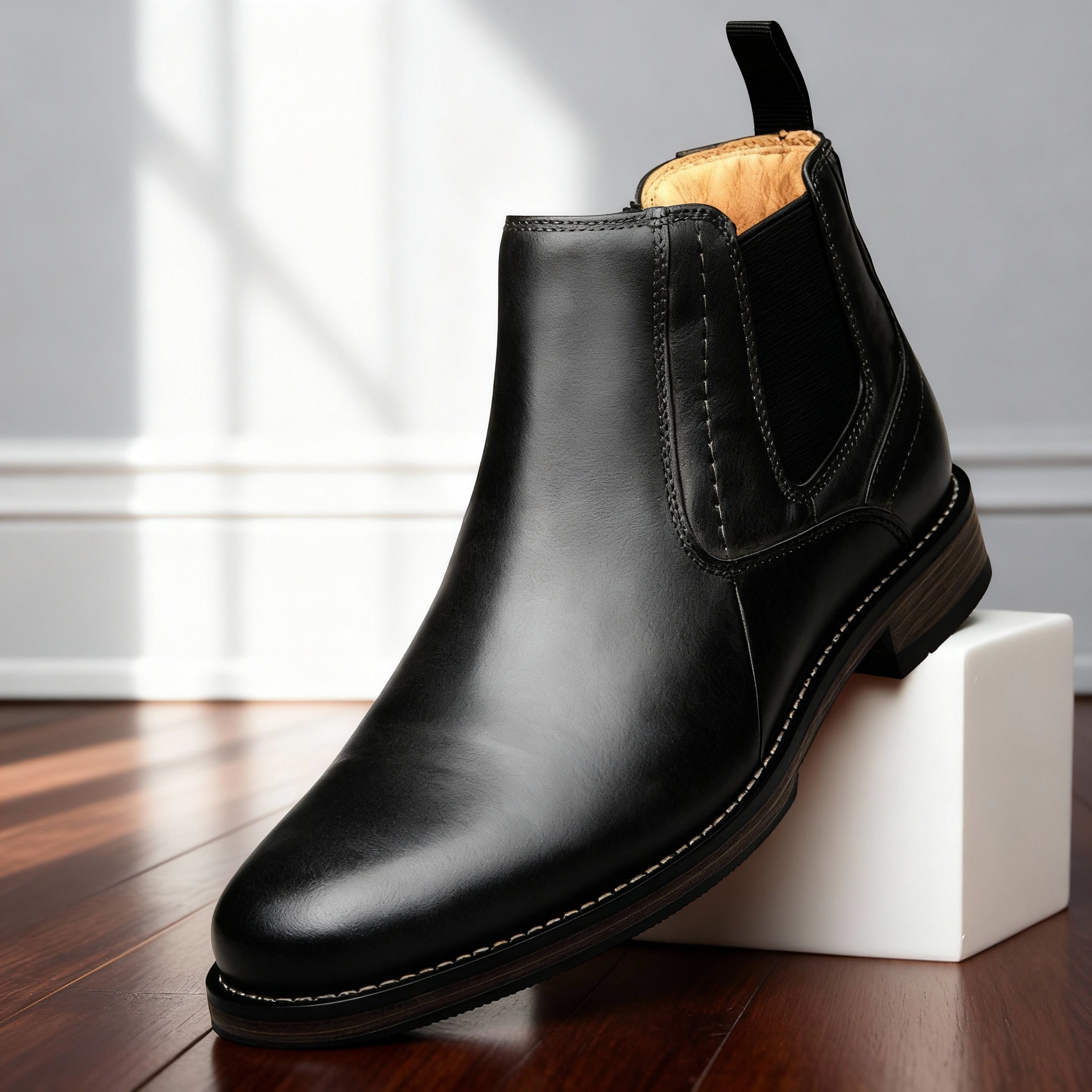 Elegante Lederstiefel