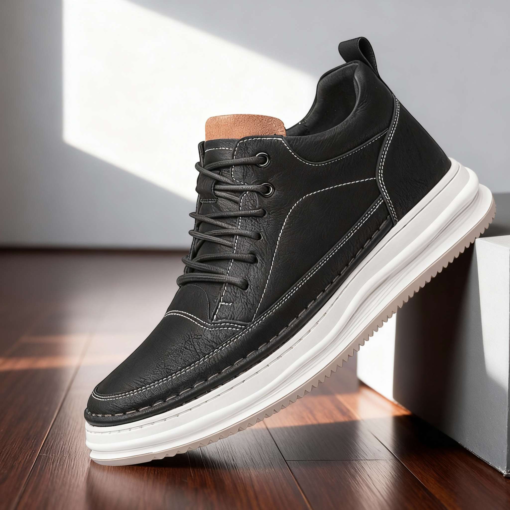 Sapatos de couro elegantes