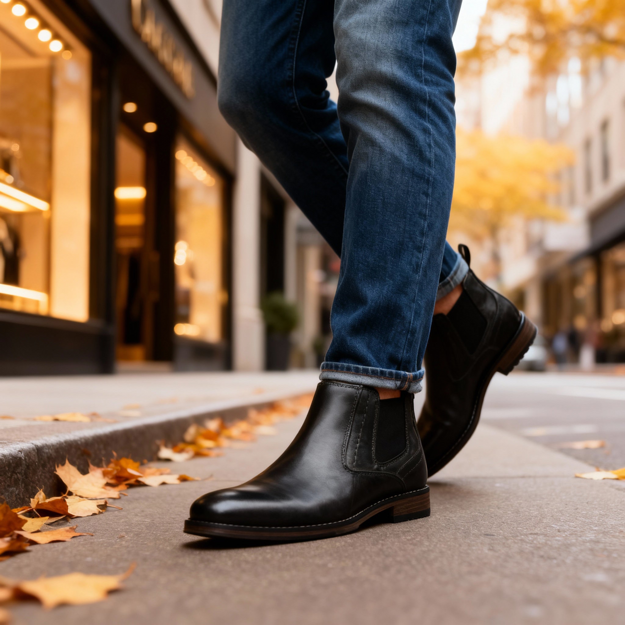 Elegante Lederstiefel