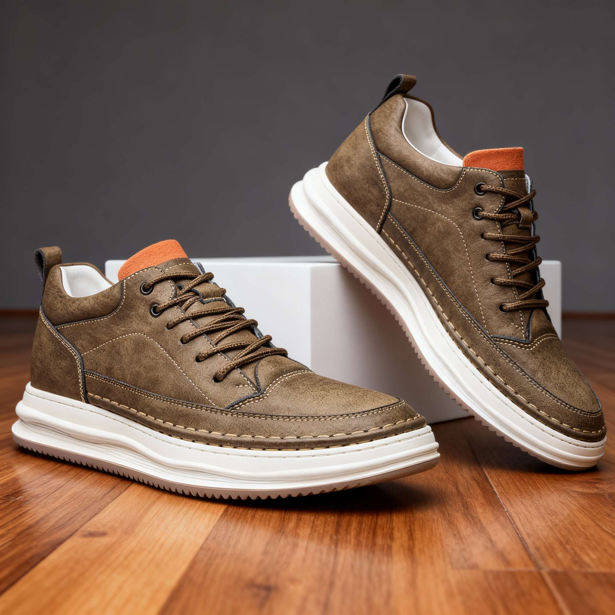 Sapatos de couro elegantes