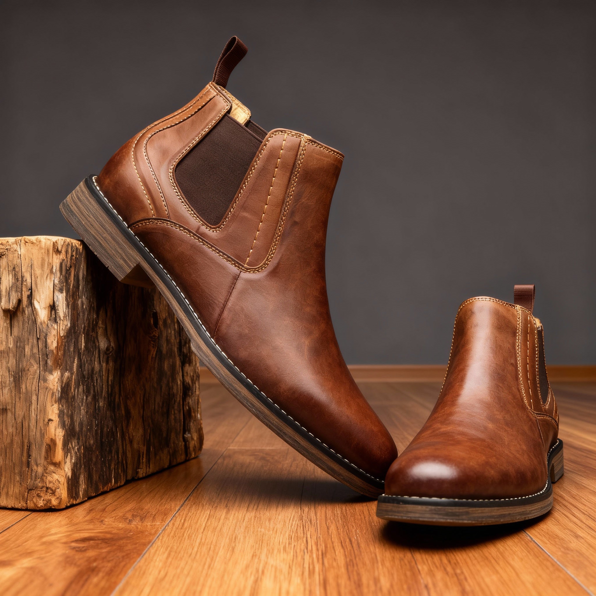 Elegante Lederstiefel