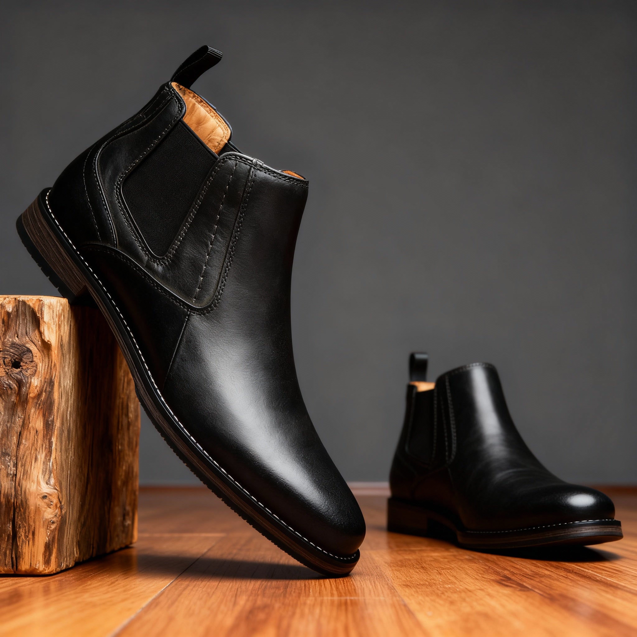 Elegante Lederstiefel