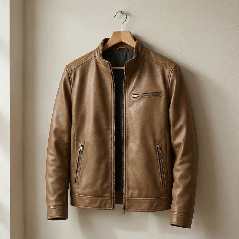 Casaco de cabedal vintage